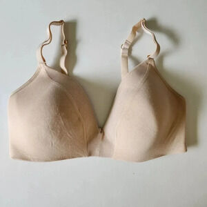 LANE BRYANT LIVELY Wireless Lightly Lined All Day Deep V No-Wire Plunge SZ‎ 38D